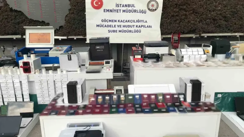 Sahte pasaport ve kimlik kartı basan şebeke çökertildi: 5 gözaltı